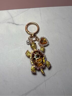 🐢 Yellow Turtle Bag Charm Keychain